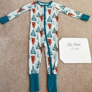 The Sleepy Sloth Highland Cow Zippy